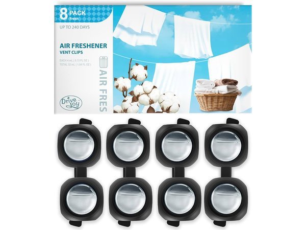 Car Air Freshener Vent Clips, Pack Of 8
