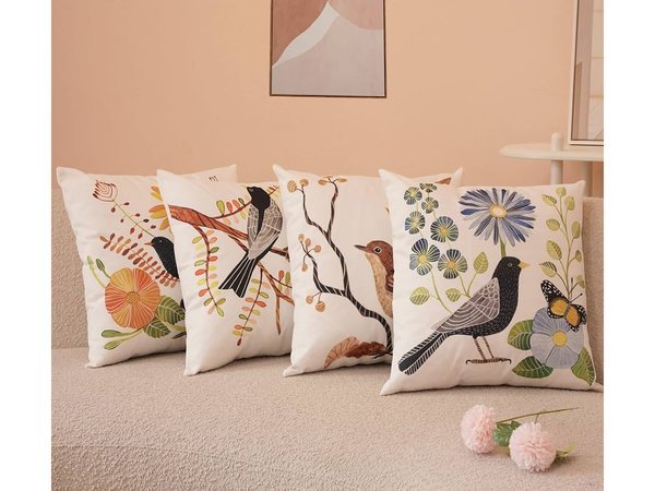 Decorative Throw Pillow Covers, Set Of 4