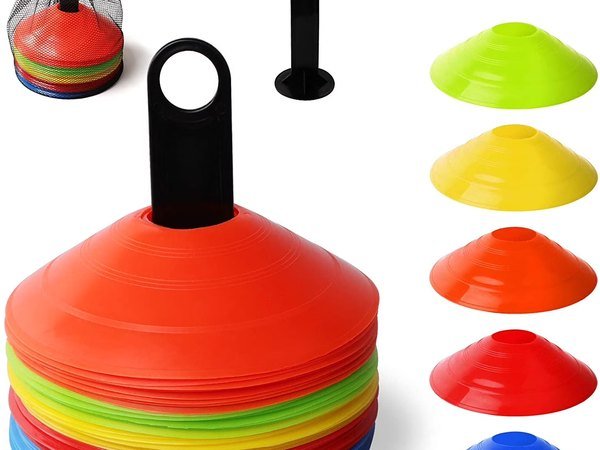 Football Training Cone Set, 50 Piece