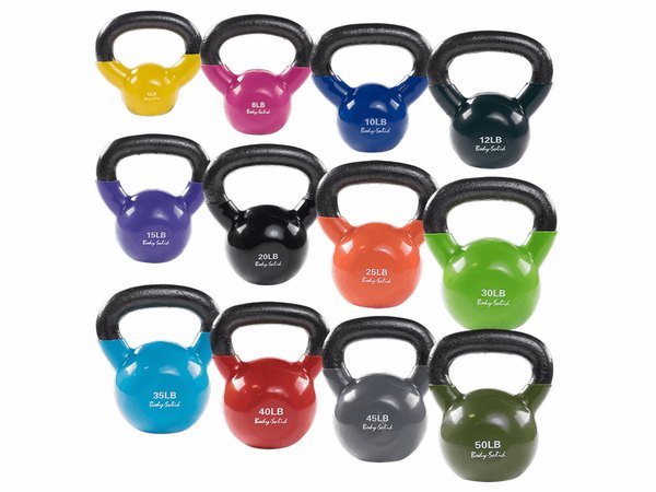 Kettlebell Set, Vinyl Coated