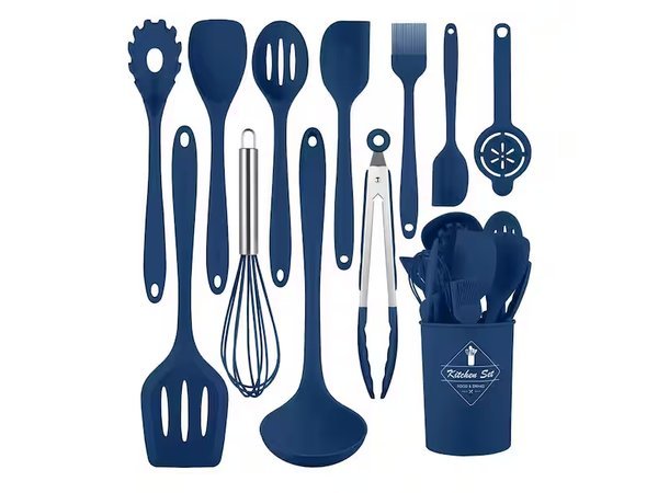 Kitchen Utensil Set, Silicone, 12 Piece