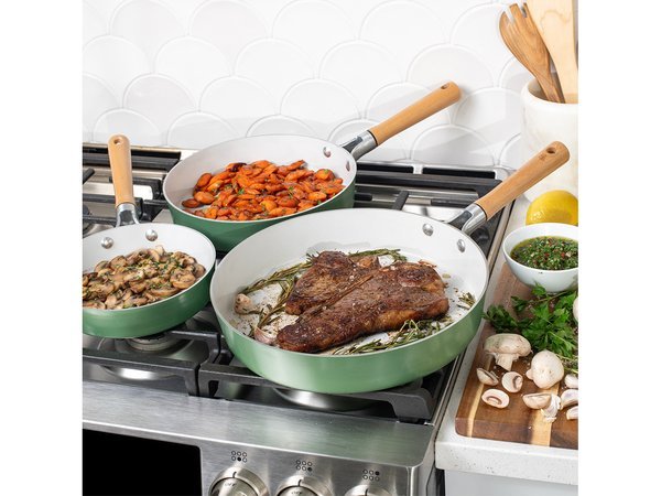 Non-Stick Frying Pan Set, 3 Piece