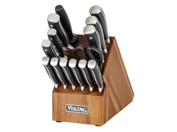 Stainless Steel Knife Set With Block