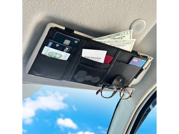 Sun Visor Organizer And Card Holder