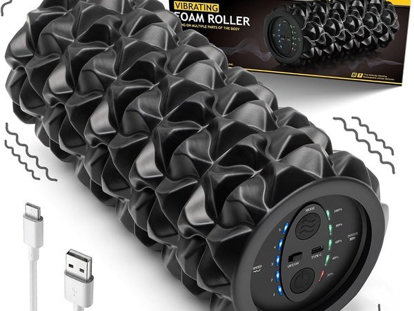Vibrating Foam Roller, Rechargeable