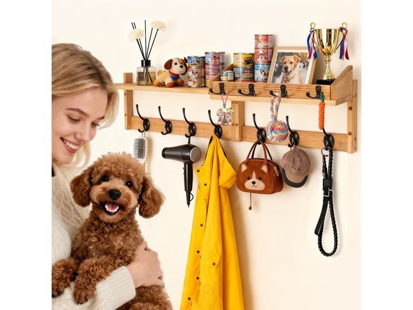 Wall Mounted Coat And Key Rack